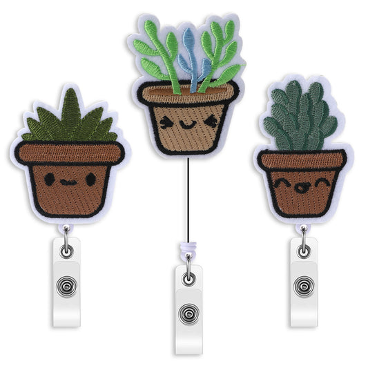 Felt Retractable Badge Holder
