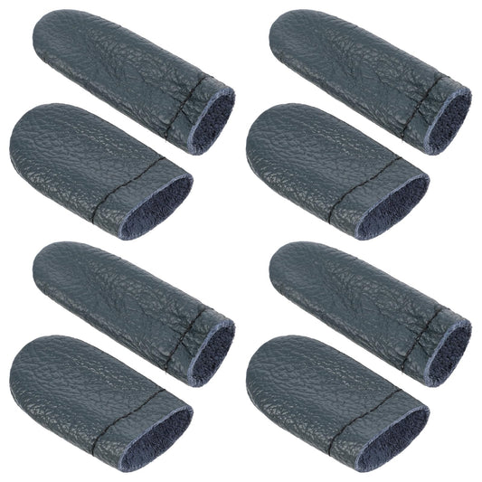 4 Pairs Leather Finger Guards, Finger Protectors for Sewing Needle Felting Finger Protectors Crochet Finger Protector Knitting Finger Protector for Hand Craft Needlework Handmaking (Random Color)