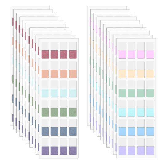 480 Pcs Sticky Index Tabs,Repositionable Colored Book Sticky Tabs Page Tabs for Notebooks File Classification?0.5×1 Inch?
