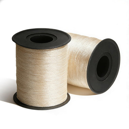 330 Yards Heavy Duty Upholstery Thread, 2 Spools Durable Bonded Nylon Thread, High-Strength Fade-Resistant Cream Bonded Nylon Threads for Denim Leather Craft Machine DIY and Home, Cream