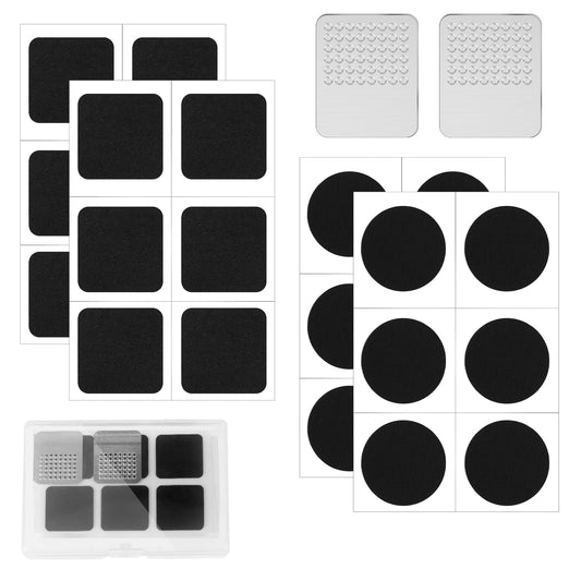 26PCS Bike Tyre Puncture Repair Kit 24PCS Self Adhesive Bike Puncture Repair Patches and 2PCS Metal Rasps Glueless Tire Patches Kit for Mountain Bike/Road Bike Inner Tube