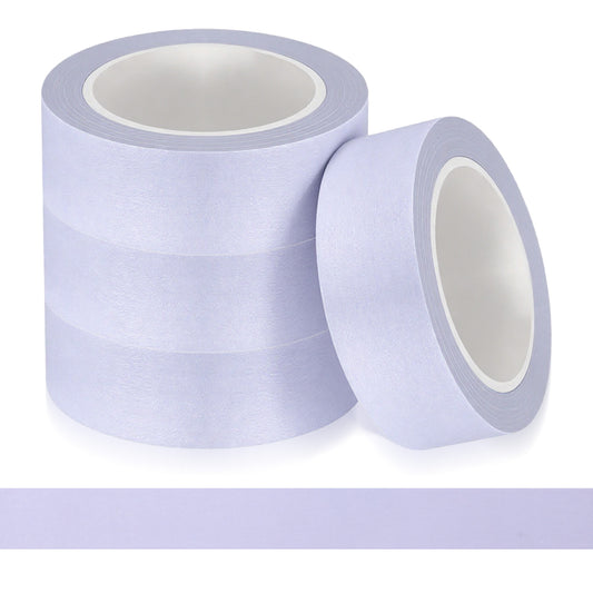 Xyembu 4 Rolls Light Purple Washi Tapes, 32 Ft x 0.6 Inches Decorative Masking Tape Self-Adhesive Duct Craft Tapes No Residue for Packaging Decor Journals Scrapbooks Planners DIY Gift
