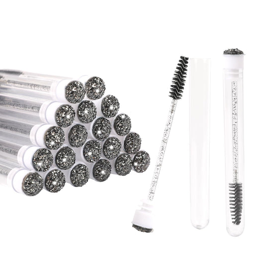 20 Sets Disposable Mascara Brushes Tubes Set Empty Mascara Wand Tubes Eyelash Brushes Mascara Brush Comb Eyebrow Brush Makeup Tool for Eyelash Extension Mascara Wand
