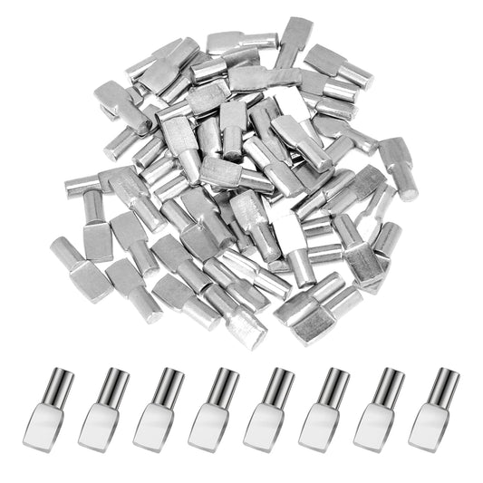 80 Pcs Shelf Support Pegs 5mm Cabinet Shelf Pegs Metal Support Pins for Bookshelf Support Pins for Shelves Furniture Shelf Support Pegs for Shelves