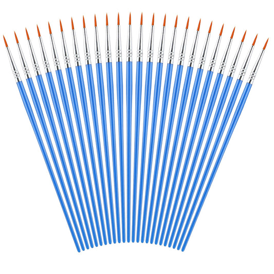 30 pcs Small Painting Brush, Paint Brush Detail Painting Brushes Small Artist Brush Detail Brush Art Painting Brushes Craft Paint Brushes for Students Adults Artist Drawing Crafts (Style B)