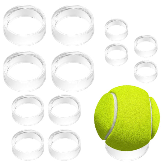 12Pcs Clear Sphere Acrylic Display Stand Clear Ring Ball Sphere Stand Round Plastic Baseball Ring Stands Holder Easel for Ball Softball Tennis Ball Eggs Spheres Jewelry Crafts (Small, Medium, Large)