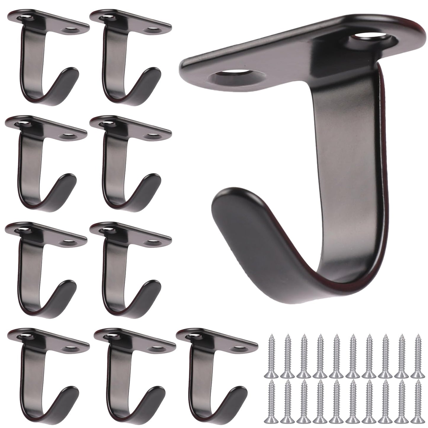 KALIONE Stainless Steel Screw Mounted Ceiling Hooks Heavy Duty Coat Hook Hanger