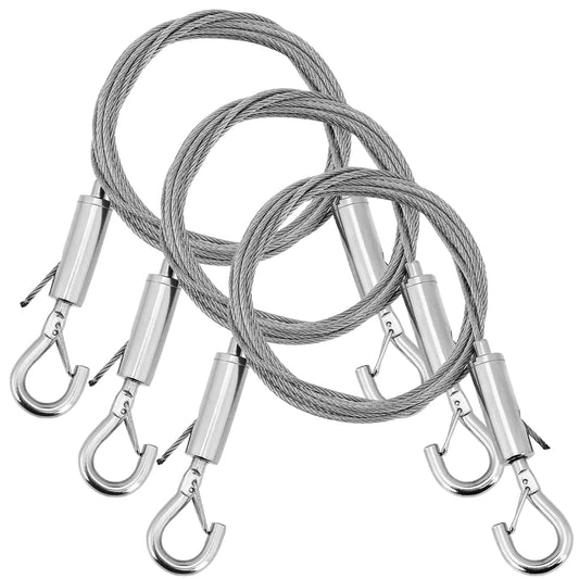 Adjustable Picture Hanging Wire Heavy Duty Picture Wire 2m x1.5mm Mirror Hanging Wire Stainless Steel Wire Rope for Mirror Picture Hanging Hardware,3 Pack