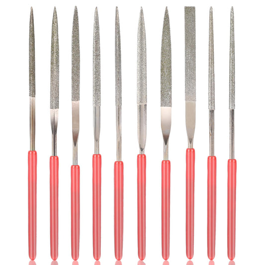 10Pcs Mini Metal File, Mini Diamond Needle File Set, Diamond File Set, Metal File Set Hand Tools, Miniature and Model Files, Small File Jewelry Stone Carving Tools