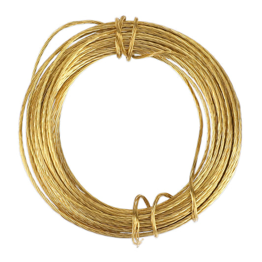 20 Feet (6m) Brass Picture Frame Wire 0.7mm/ 0.03inch Heavy Duty Metal Hanging Wire for Photo Frame Mirror Artwork Clock
