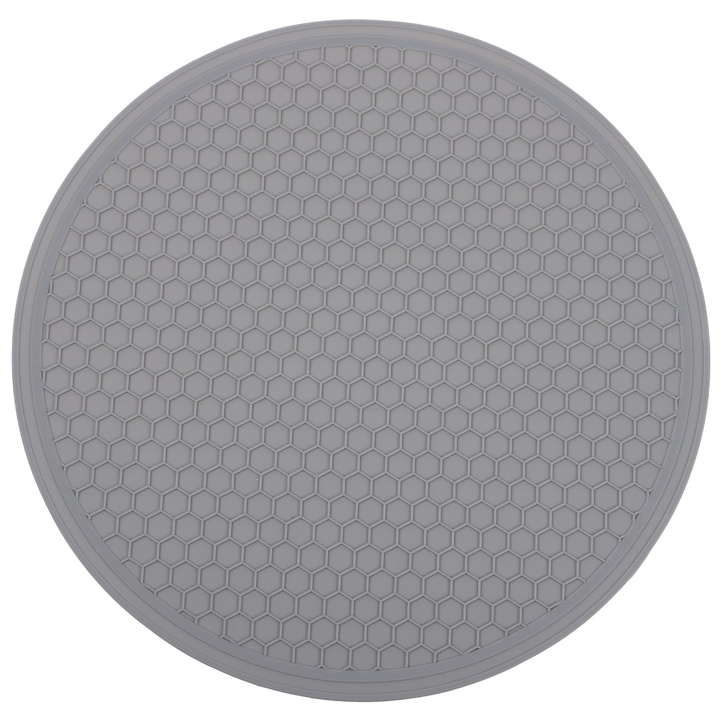 Silicone Microwave Mats, 9.8 x 9.8 inch Heat Resistant Multifunctional Mat for kitchen, Non-Slip Silicone Trivet Dishwasher Safe, Splatter Guard, grey 1 Pcs