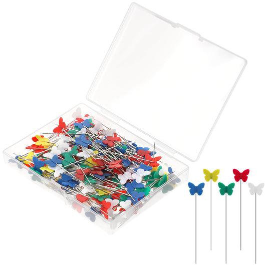 200Pcs Sewing Pins Straight Pins Flat Head Straight Pins Sewing Pins Flat Flower Head Pins Quilting Pins for Sewing DIY Projects Dressmaker Jewelry Decoration （Assorted Colors）