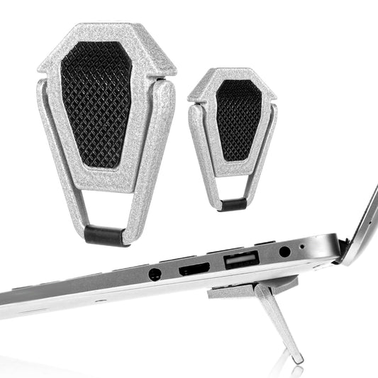Zelphvt 2 Pcs Laptop Feet, Portable Invisible Laptop Stand Ergonomic Laptops Stand Cooling Suitable Computer Riser Computer Keyboard Mount Kickstand