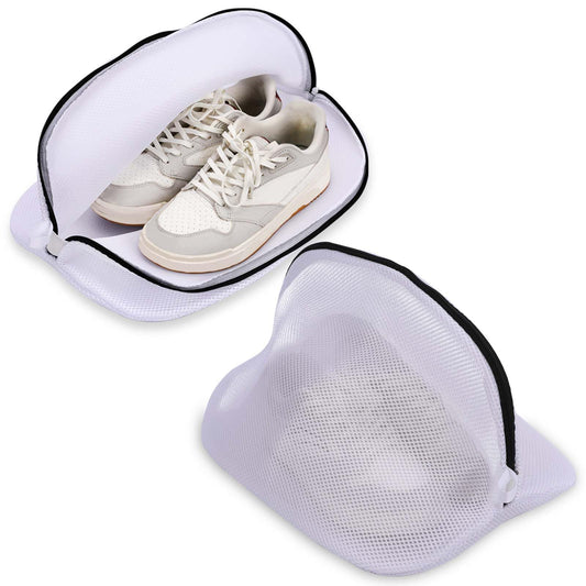 2 pcs Laundry Net Shoes, 42X24X24cm Shoes Washing Bag Laundry Net With Zipper Laundry Bag for Shoes Sneaker Washing Machine Shoe Laundry Bag for Washing Machine for Sneakers (42X24X24cm)