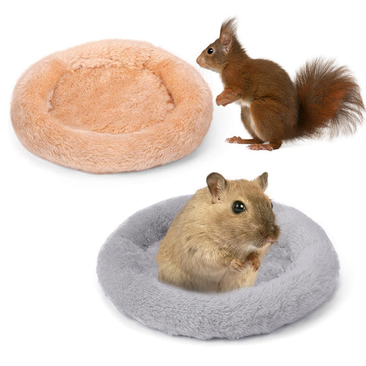 Mozeat Lens Guinea Pig Bed, 7.87 x 0.38 x 1.77 in, Artificial Fur, for Guinea Pig, Hamster, Turtle, Bearded Dragon, Ferret, Squirrel