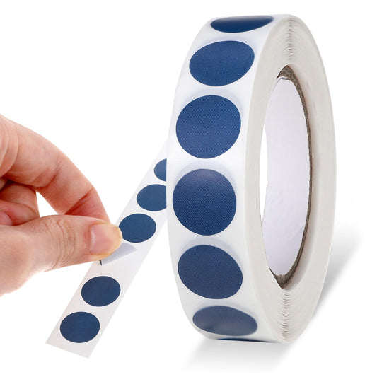 1000 Pcs 0.5 Inch Blue Dot Stickers Navy Blue Round Stickers Waterproof Circle Stickers Color Coding Label for Office Shop Home Classroom Marking