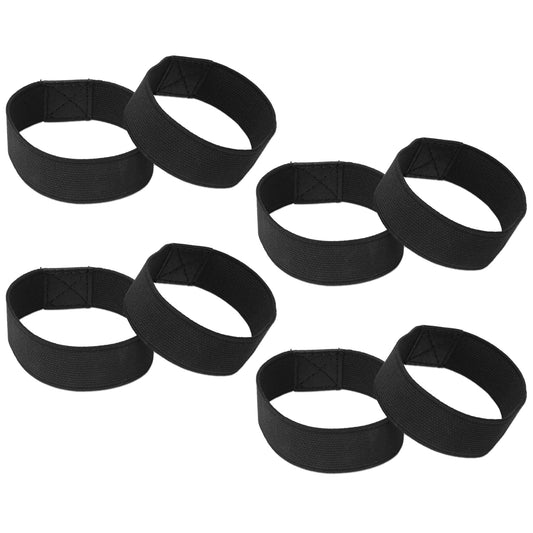 KALIONE 4 Pairs Elastic Shoelaces, Shoe Straps Replacement Ankle Straps for Heels Anti-Loose Detachable Shoe Straps Lace Band for Women Girls Holding Loose High Heels Pumps, Black, Black, One Size