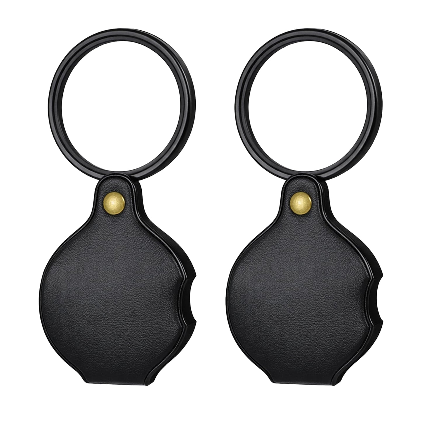 20X Pocket Magnifier, 2PCS Small Pocket Magnifying Glass Rotating Folding Portable Mini Magnifying Glass for Seniors Reading, Jewelry, Inspection (Black)
