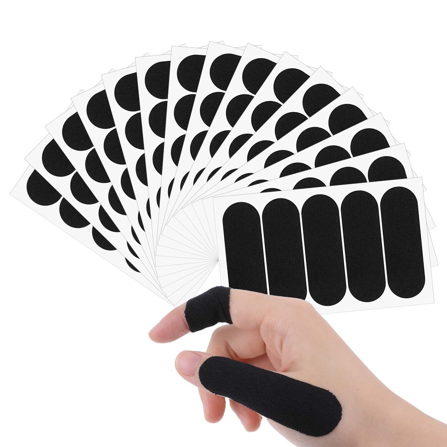 Xthrotsenk 120 Pieces Bowling Tape Bowling Finger Protectors Bowling Thumb Tape Protective Performance Tape Bowling Accessories Elastic Thumb Tape for Bowlers Sport Workout(Black)