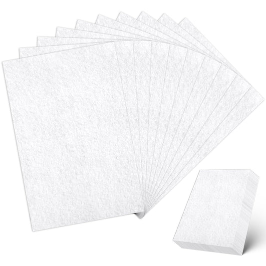 12 Pieces White Felt Fabric, 20 x 30 CM Stiff Felt Sheets for Crafts 2mm Thick Craft Felts Square Fabric for DIY Crafts Sewing Projects