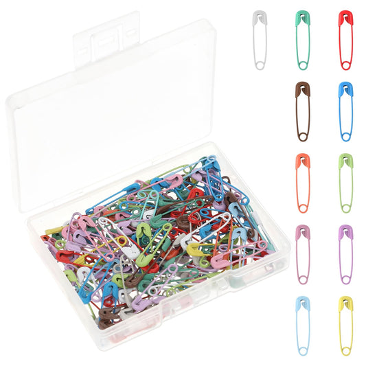 120 Pieces Safety Pins, 19mm Tiny Safety Pins Multicolor Small Safety Pins for Clothing, Metal Sewing Needles, Mini Safety Pins, Sewing Clothes Pins for Labels, Crafts