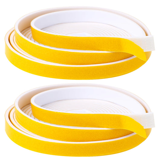 10m Self Adhesive Foam Tape Door Window Seal 12mm X 3mm Draught Excluder Foam Strip Tape Foam Weather Stripping Tape for Door Window Draught Excluder, Anti-Collision, Soundproofing, GapSealing