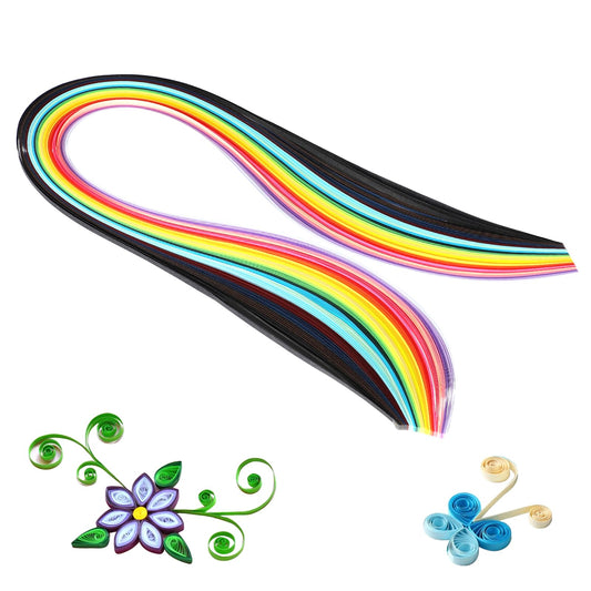 120pcs Quilling Paper Strips 3mm 54cm Origami Paper Quilling Strip Christmas Colors for Art DIY Hand Craft Strips Decorating Cards Gift Bags Picture Frames and Scrapbooking