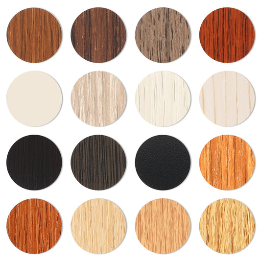 864 Pcs Screw Hole Stickers Adhesive Screw Stickers Screw Hole Covers Wood Grain Tape PVC Cabinet Stickers Peel and Stick Repair Tape Nail Hole Cover Caps for Repairing Desk Furniture Wall