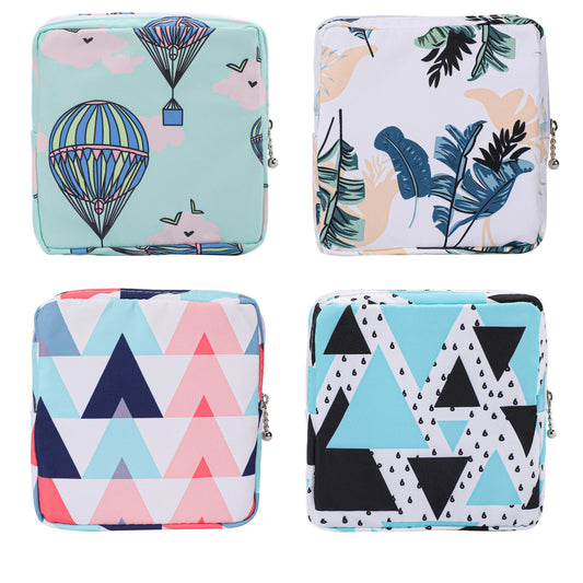 KALIONE 4 Pcs Sanitary Napkin Holder Period Pad Pouch Period Bag, Sanitary Napkin Storage Bag, Storage Bag for Feminine Pads, Sanitary Pads Pouches First Period Kit for Teen Girls Women Ladies