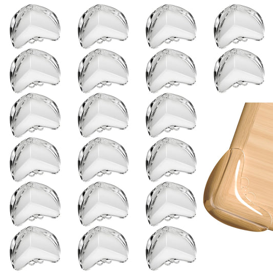 20 Pack Corner Protector for Baby, Protectors Guards Clear Edge Bumpers, Silicone Corner Protectors for Baby Proof Corners and Edges to Cover Sharp Furniture & Table Edges