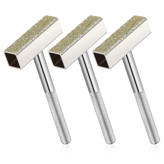 3 PCS Grinding Wheel Dresser for Bench Grinders and Turning Stones Diamond Grinding Wheel Stone Dresser Tool with Flat Diamond Coated Surface