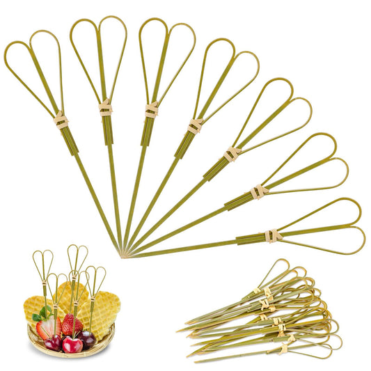 100Pcs Cocktail Picks Charcuterie Accessories Cocktail Sticks Toothpicks Party Supplies Skewers For Appetizers Toothpickss Decorative Appetizers Snack Sandwich BBQ Sticks Bar Wedding Party Supplies