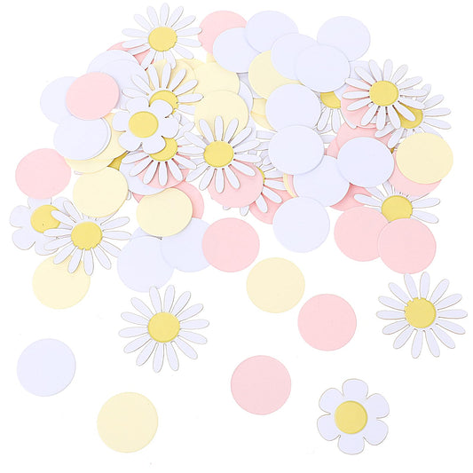 100 Pcs Flower Confetti, Birthday Party Decor Confetti Party Decorations Supplies Table Confetti Decor Party Favors Flower Confetti Wedding Birthday Party Decorations Supplies