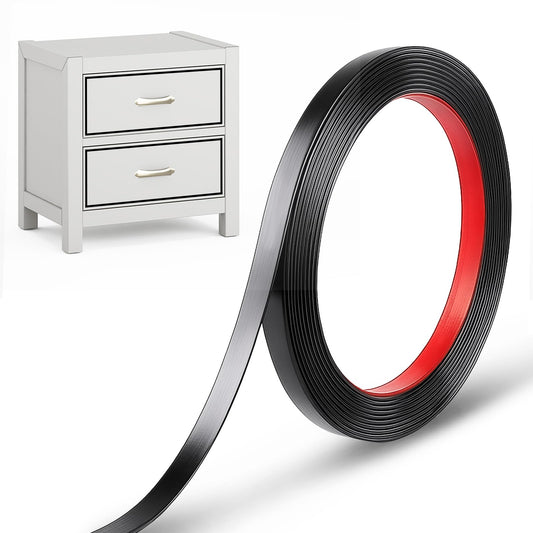 Black Window Trim Peel and Stick, Mirror Tape Border 16.4 Ft 7mm Mirror Trim Black Self Adhesive Flexible Mirrors Tape Border Finish Decorative Trims for Wall,Mirrors,Edges,Borders,Window Frames