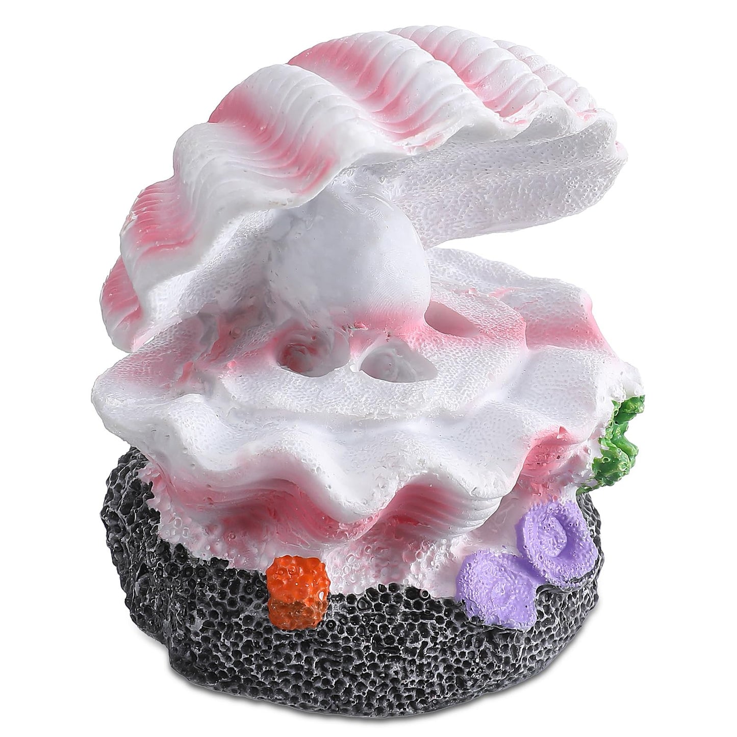 SynHHergyx Fish Tank Bubbler Decorations Air Stone for Aquarium Fish Tank Shell Decor Volcano Ornament Aquarium Bubbler Decorations for Fishes Shrimp Crab Betta Tanks