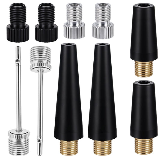 Hariendny 10 Pack Air Ball Pump Needles, Bike Tire Valve Adapter, Inflation Needles Inflator Nozzle Adapter for Basketball Football Volleyball Swim Ring Bicycle Gym Balloon Air Compressor