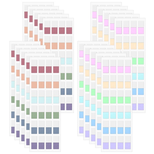 480 Pcs Colored Book Sticky Index Tabs Dividers Repositionable Book Page Markers Tabs Small Annotation Tab Stickers Label Sticky Tabs for Notebooks Binders File Classification 1/2×1Inch