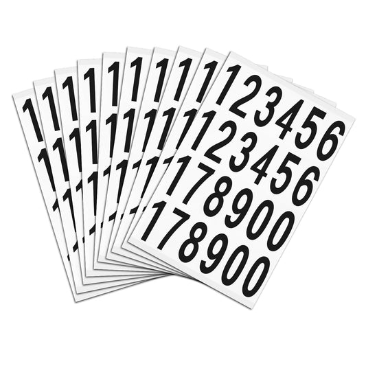 10 Sheets Mailbox Numbers Stickers 0-9 water and oil proof self-adhesive mailbox numbers stickers Waterproof Self Adhesive Vinyl Numbers Stickers Decals for Residential and Mailbox Signs (3 Inches)