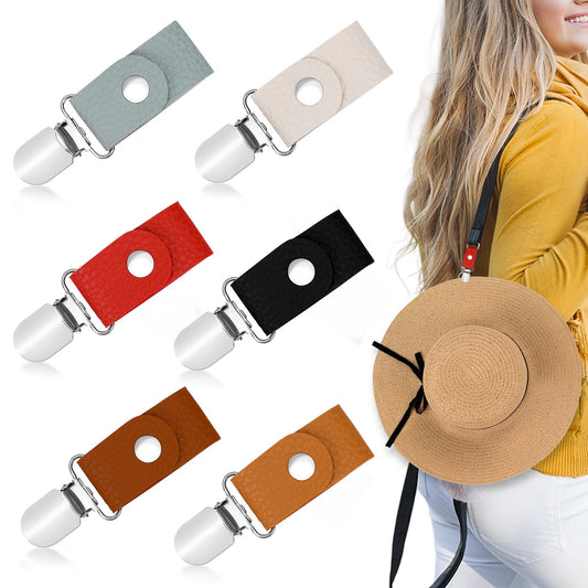 Mozeat Lens 6Pcs Hat Clip for Traveling Hat Clip for Bag Airplane Travel Accessories Travel Hat Clip for Women Beach Hat Clip Hat Holder for for Backpack/Purse/Luggage/Sunhat