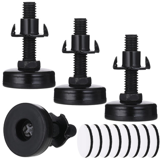 4 Pack Leveling Feet 3/8” Adjustable Furniture Feet Table Leg Extenders Table Leveling Feet Adjustable Feet Levelers Furniture Levelers Table Leg Risers Heavy Duty Leveling Feet for Table Chairs