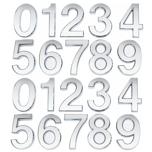 20 Pieces Door Numbers Mailbox Numbers for House Outside 0-9, 2 Inch Self Adhesive Apartment Room Number Door Sign Number Stickers Door Address Number Sticker Room Number for Office Wall Apartment