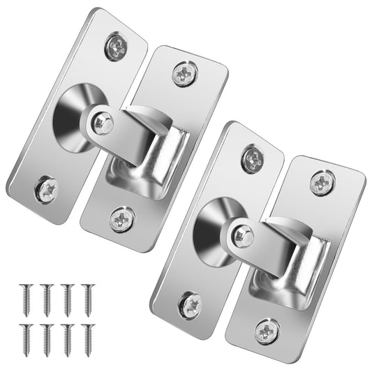 Door Hasp Latch 90 Degree Door Latch Sliding Screen Door Latch Barn Mini Size Door Lock Stainless Steel Pocket Door Locks and Latches for Bathroom Outdoor