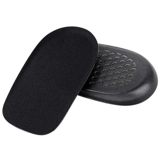 KALIONE Heel Lifts, Gel Height Increasing Insoles Soft Shoe Lifts for Uneven Legs Shoe Lifts for Women Men 1/2 Inch Heel Lifts for Leg Length Discrepancy Comfort Half Foot Insoles for Heel Pain,Black