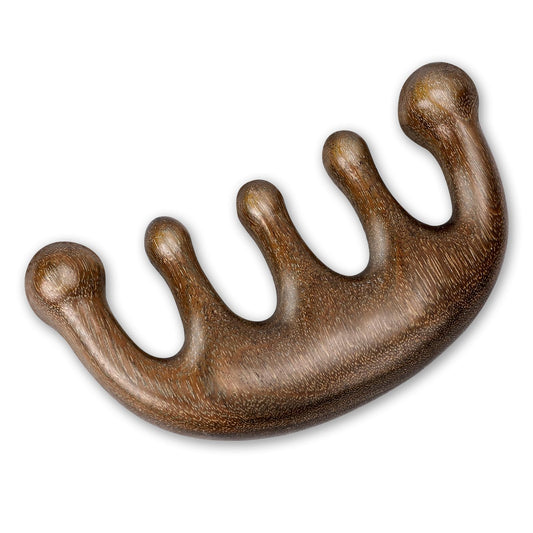 Massage Comb,Green Sandalwood Scalp Massage Comb Wide Tooth Comb Wooden Gua Sha Comb Scalp Brush Scalp Comb Head Massage Tools for Scalp Stress Relax Acupoint Massage