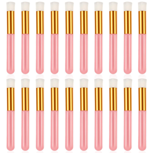Lash Brush, 20 Pcs Lash Shampoo Brush, Nose Pore Deep Cleaning Brush Lash Cleaning Brush, Eyelash Extensions Remover Tools Lash Cleanser Facial Cleaning Blackhead Brushes for Women and Men (Pink)