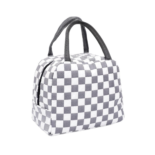 KALIONE Cute Lunch Bag for Women Men Reusable Aesthetic Lunch Bag Insulated Lunch Box Cooler Bag Reusable Adult Thermal Lunchpack Bag for Office Work Travel Picnic