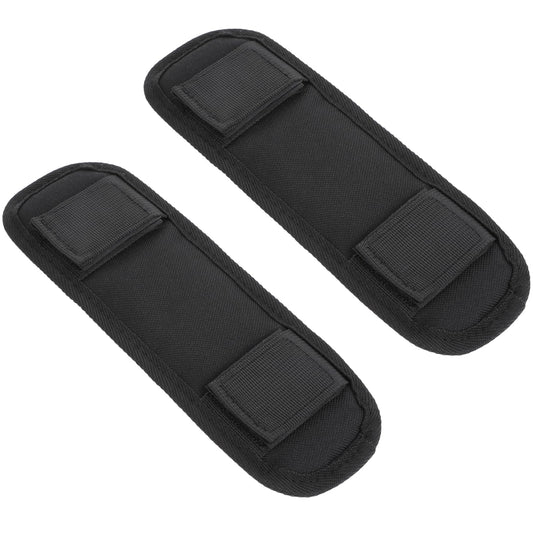 2 Pcs Replacement Shoulder Strap Pad Removable Decompression Shoulder Strap Pad Black Luggage Bags Shoulder Strap Cushion for Guitar, Laptop, Camera, Backpack Satchel Pad