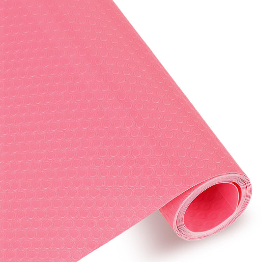Shelf Liner, Drawer Liner Pink Cupboard Liners for Kitchen Cabinets Non Adhesive Waterproof Drawer Mat Tool Box Drawer Liner for Kitchen Shelves Cabinet Refrigerator Storage（11.8x50.1 Inches Pink）