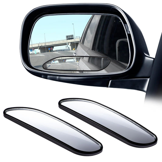 2 Pcs Blind Spot Mirror HD Glass Convex Rear View Mirror 5.2" Adjustable Convex Reversing Auxiliary Mirror with Adhesive Wide Horizontal Viewing Angle Side Mirror Blindspot Rearview Mirror Accessories