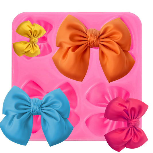 Bows Silicone Mould Fondant Bow Moluds Bow Chocolate Mould for Birthday Party Cupcake Topper Wedding Candy Chocolate DIY Cake Decorating Mould